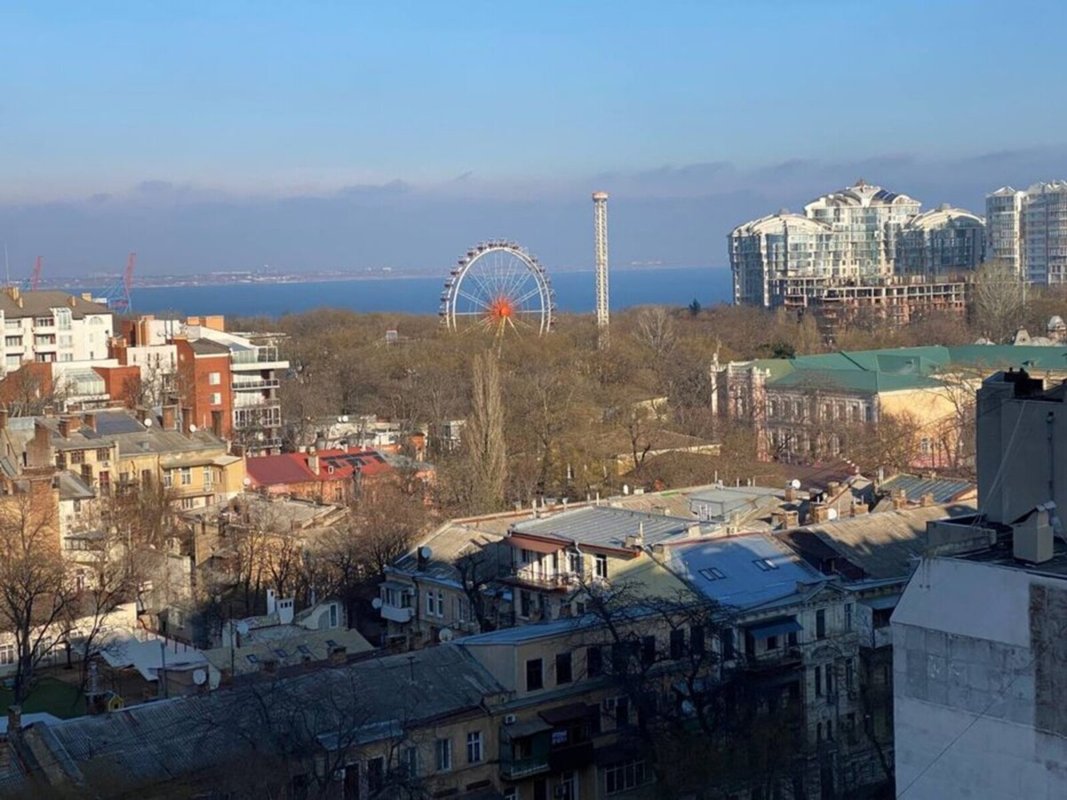 Одесса исторический центр - ЖК Капитан Вид на парк Шевченко и море пляж Ланжерон с ремонтом 2 лоджии Подземный паркинг — фото 9