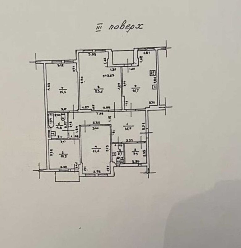 4к квартира 5 ст. Большого Фонтана - 114 м² Газовое отопление Кирпичный дом — фото 21