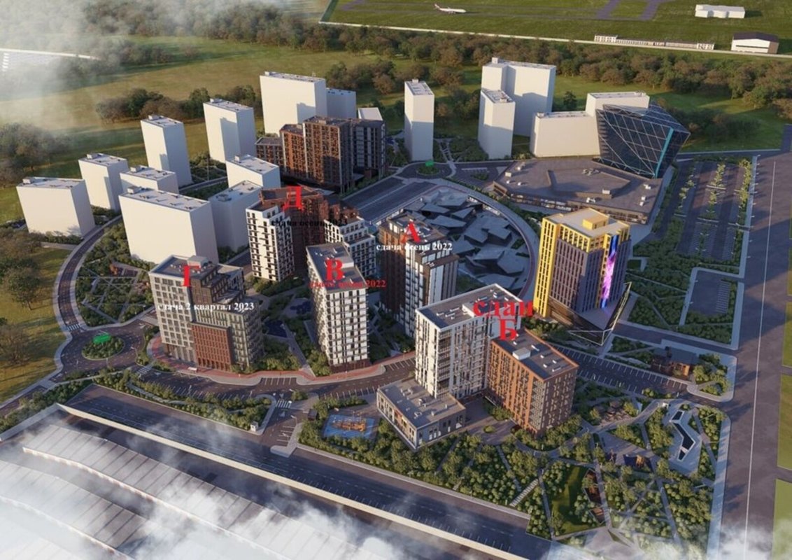 Черемушки, ЖК Eco City: видовая квартира 38 м² с потенциалом разделения на два смарта. — фото 3
