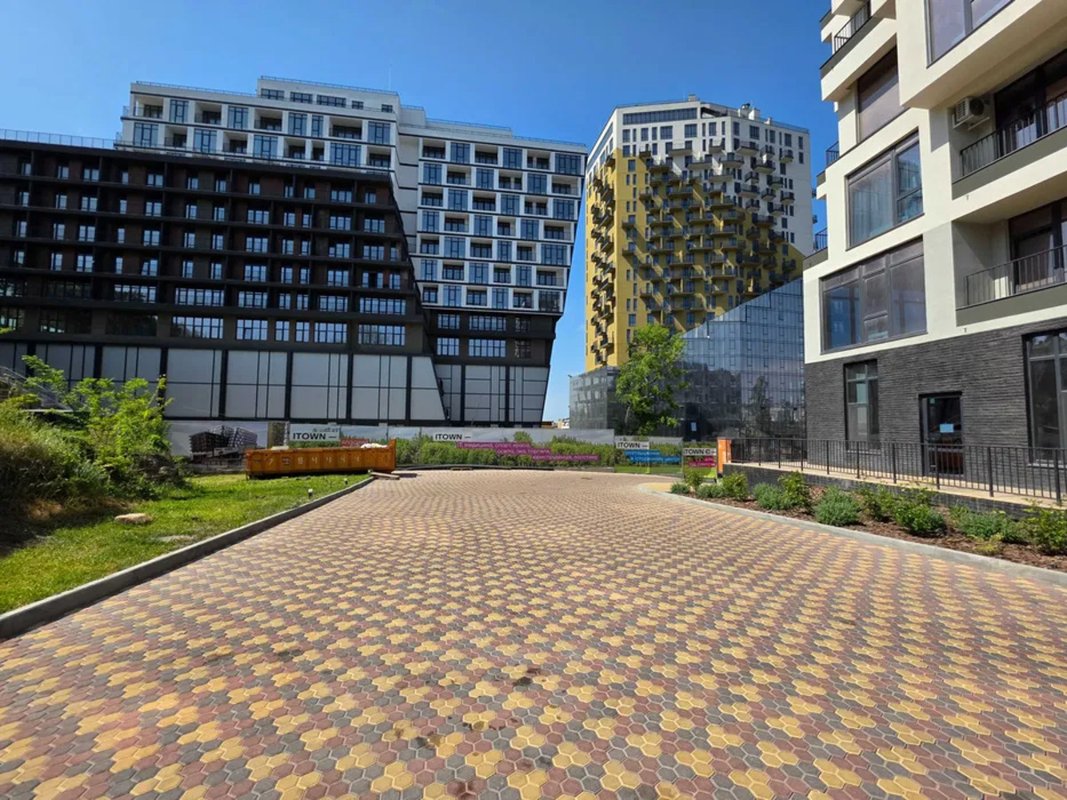 ул. Софиевская ЖК ITown, 1-комнатная квартира с балконом, вид на море и город, свободная планировка, дом сдан — фото 14