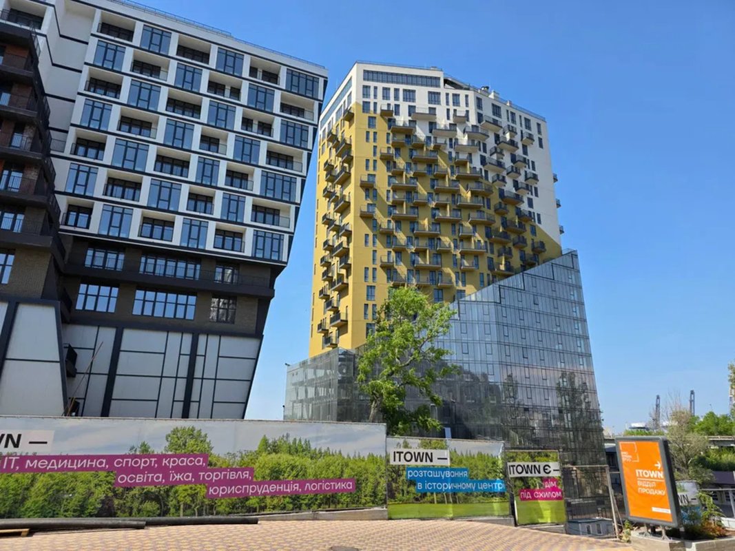 ул. Софиевская ЖК ITown, 1-комнатная квартира с балконом, вид на море и город, свободная планировка, дом сдан — фото 1