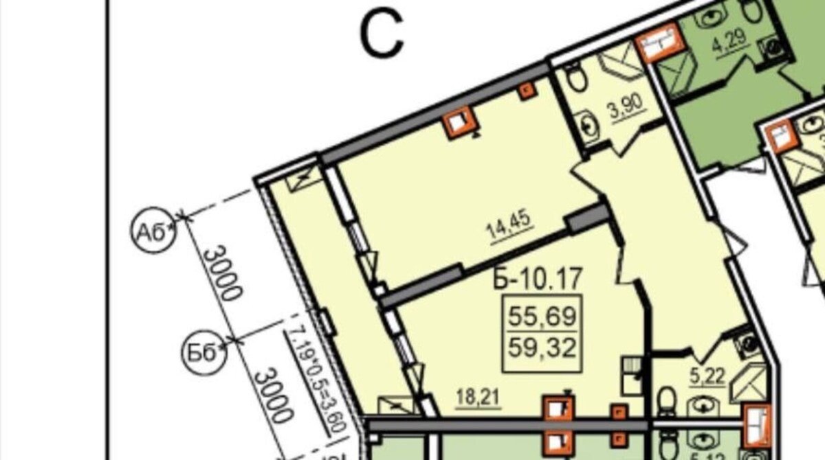 ЖК Посейдон 1-комнатная 59.34 м² у моря: 10 этаж, прямой панорамный вид на море, большой балкон, элит-класс, сдача 2025 года — редкое предложение по переуступке. — фото 8