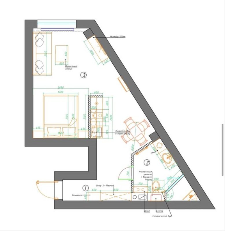 ЖК Аквамарин 16 ст. Фонтана квартира-студия 36.8 м²: 17 этаж, евроремонт, мебель и техника, вид на Таирова, генератор 24/7 — 3 минуты до моря и Золотого берега. — фото 18