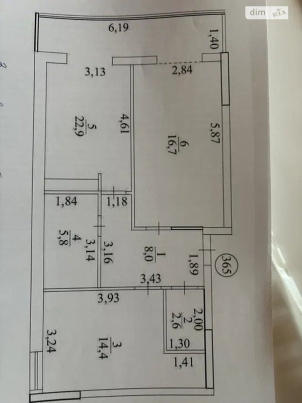 ЖК Акварель 3 квартира 70 м² в 3 секции: 12 этаж, 2 изолированные спальни, большая кухня, лоджия, собственная кладовая — переуступка прав — фото 2