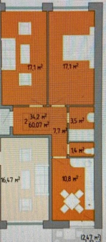ЖК Акварель-2 двухкомнатная квартира 60 м² в сданном доме — фото 5
