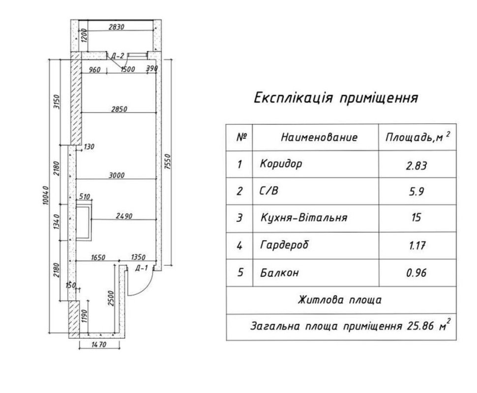 Аркадия, ЖК Родос, смарт-квартира с балконом и видом на парк — фото 3
