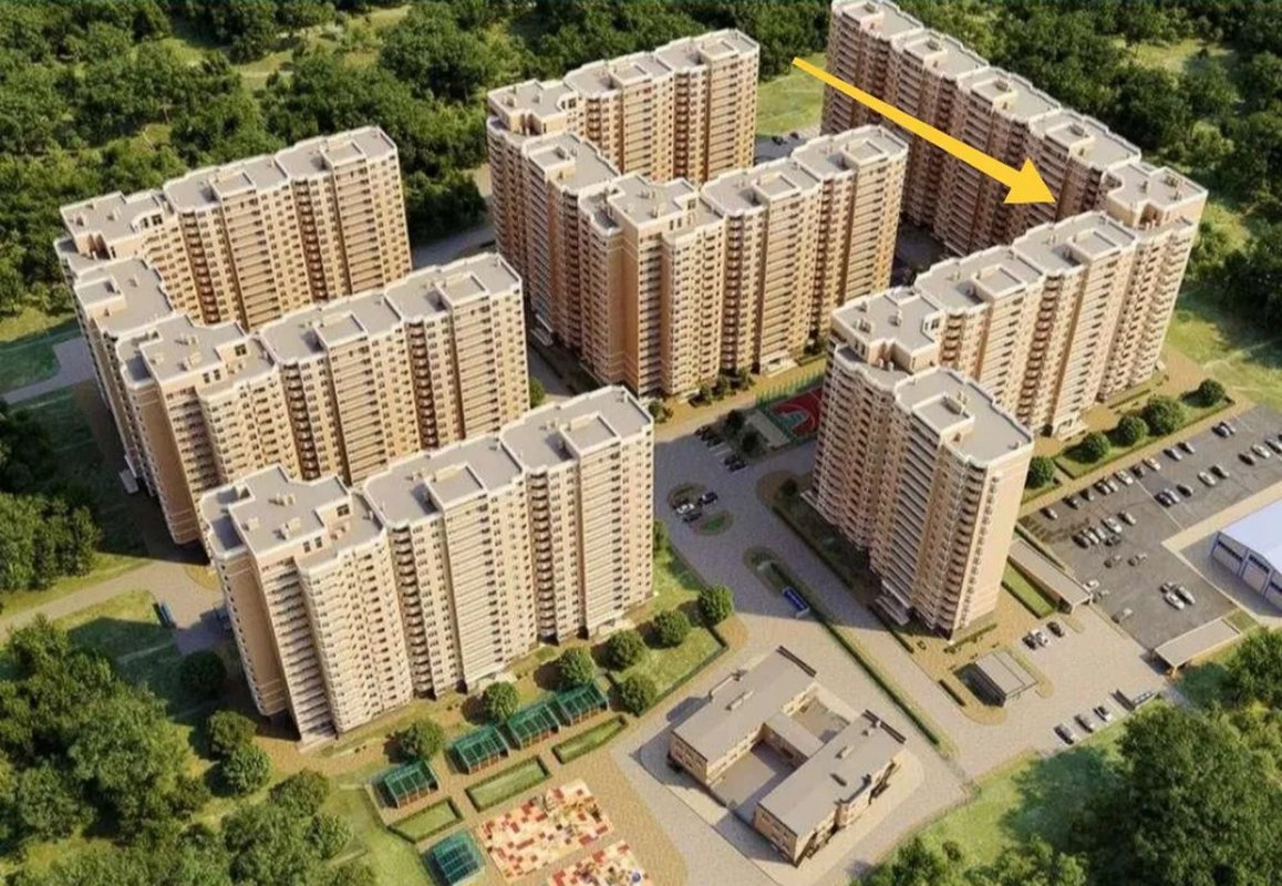 Хаджибейский р-н, «Real Park» — 2-комнатная 58,3 м², после строителей — фото 1