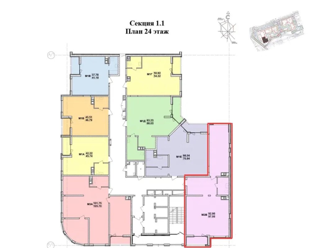6 ст. Б. Фонтана, 3-комнатная 97 м² с видом на море, ЖК «Модерн» — фото 3