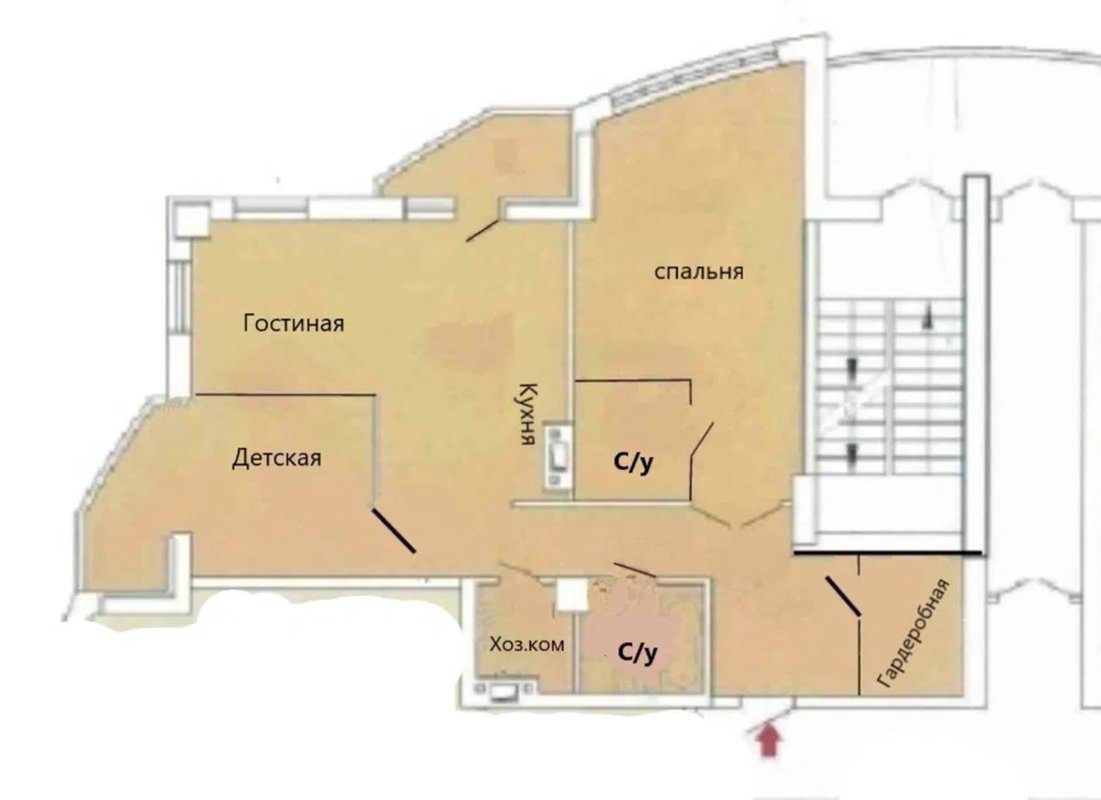 4 ст. Люстдорфской дор. ЖК «Одиссей» — 2+1, 100 м², современный ремонт, всё остаётся — фото 19