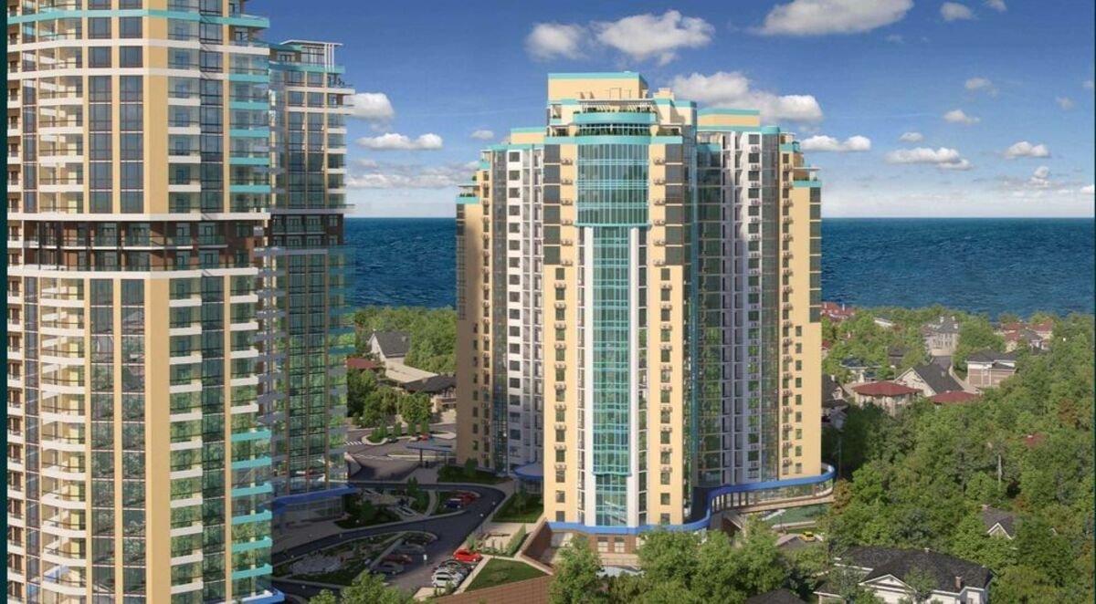 Золотой Берег - 1-комнатная 81 м² — ЖК «Аквамарин», 17 этаж, панорамный вид на море — фото 7