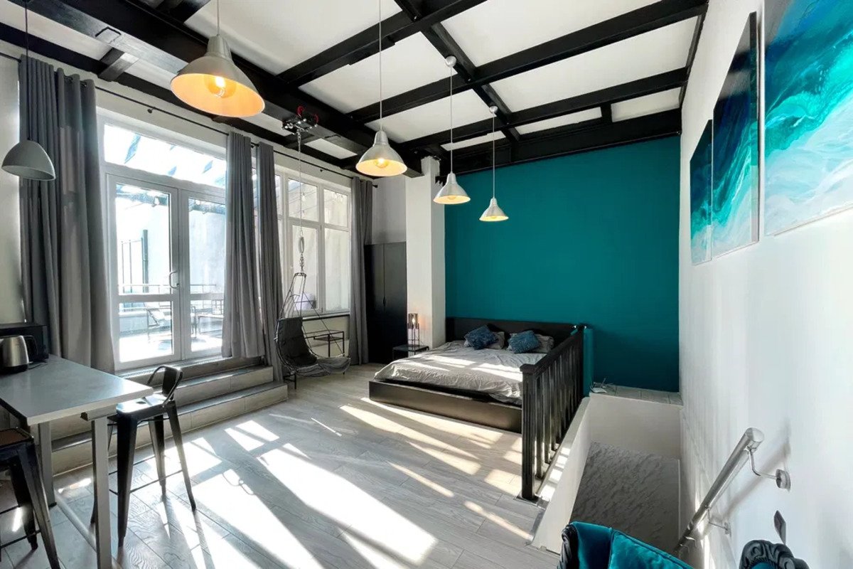 Аркадия, Гагаринское Плато — 2-уровневая студия 50 м² + терраса 20 м², — фото 1