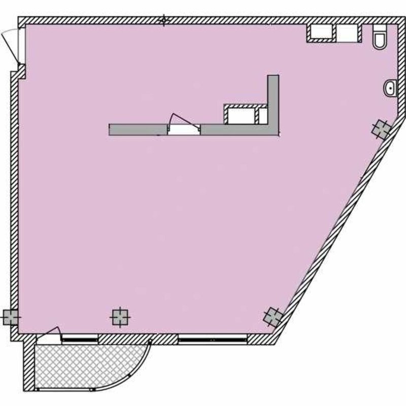 Курортная зона, 16-я ст. Б. Фонтана — 80 м², свободная планировка, — фото 12