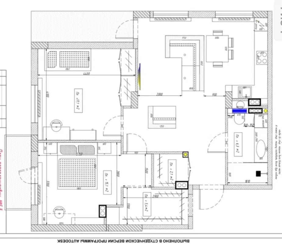 ЖК Platinum Residence 2-комнатная 84 м² 10-я станция Фонтана квартира с видом на сквер — фото 1